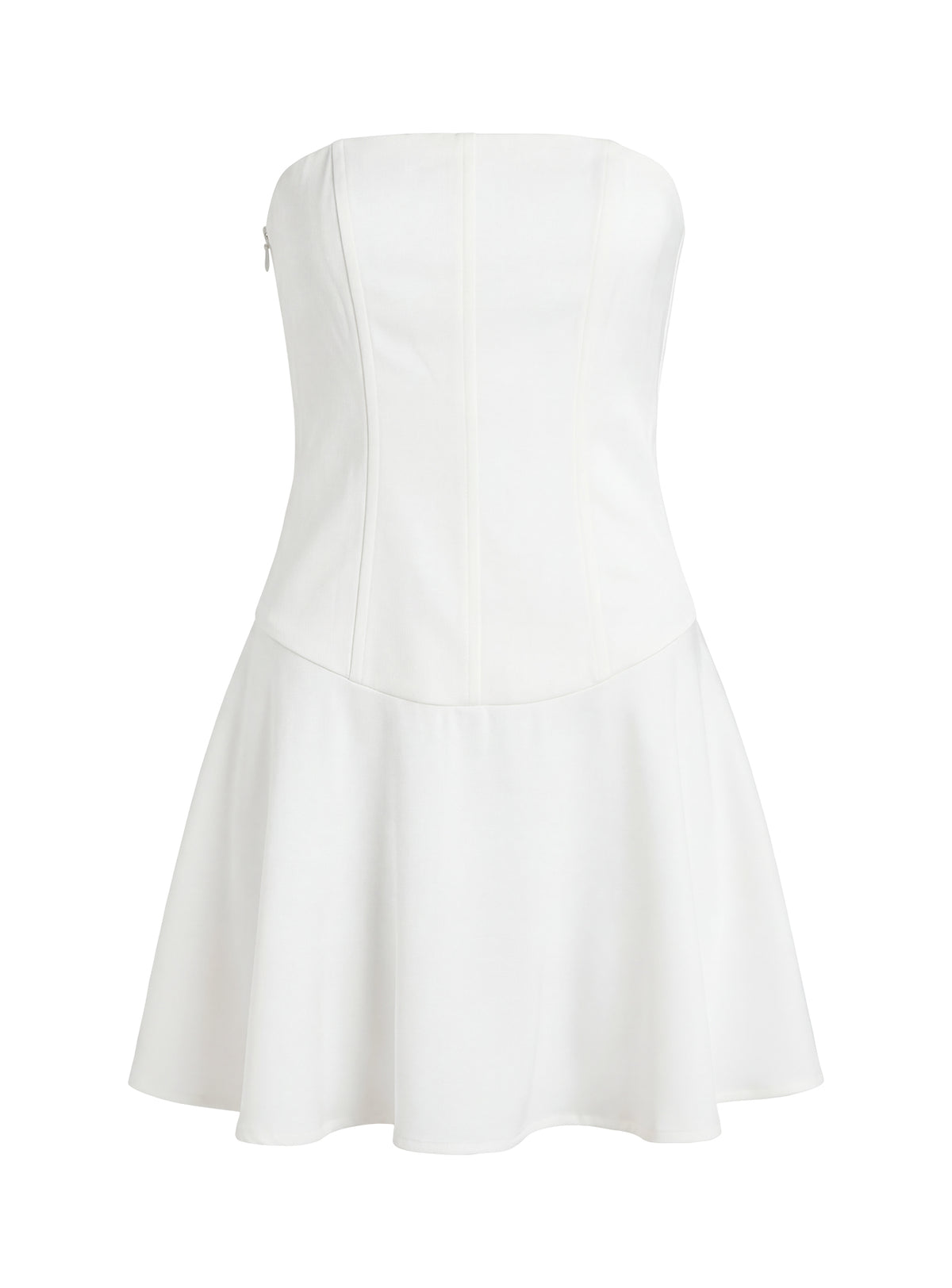 Natalisa Strapless Corset Mini Dress White