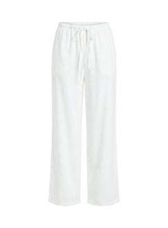 Showcasing the Parklea Pants White Petite in womens-regular-pants with high-rise waist detail Princess Polly