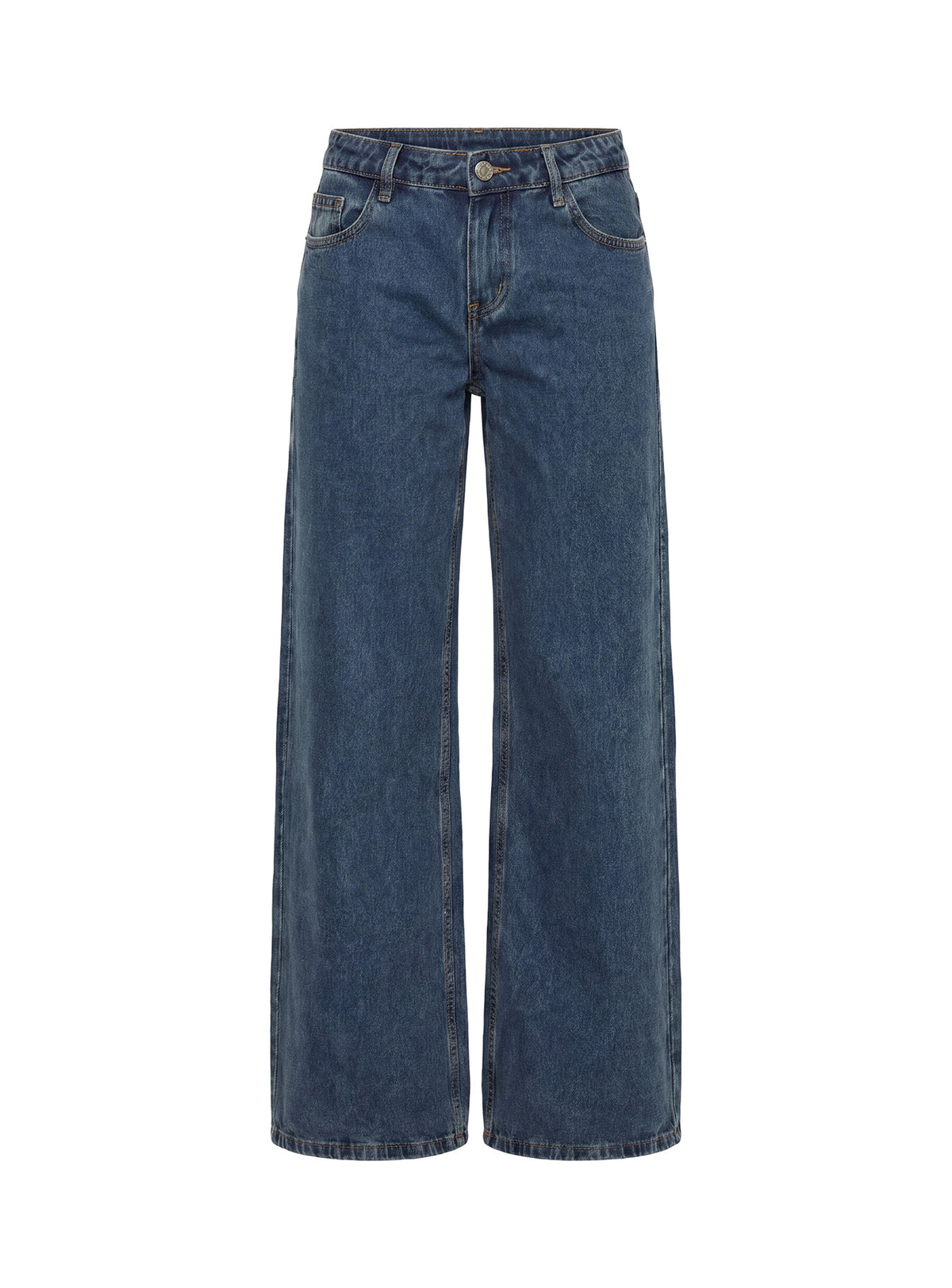 Designed with the Picco Ultra Low Rise Wide Leg Jeans Dark Blue Wash Petite in womens-jeans featuring low-rise waist detail Princess Polly