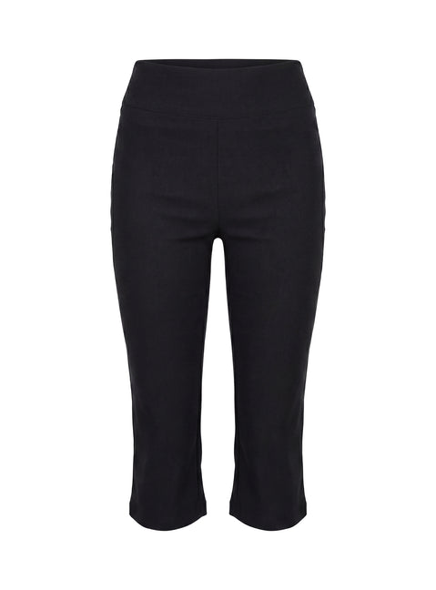 Displaying Samaira Capri Pant Black Petite womens-regular-pants in high-rise product