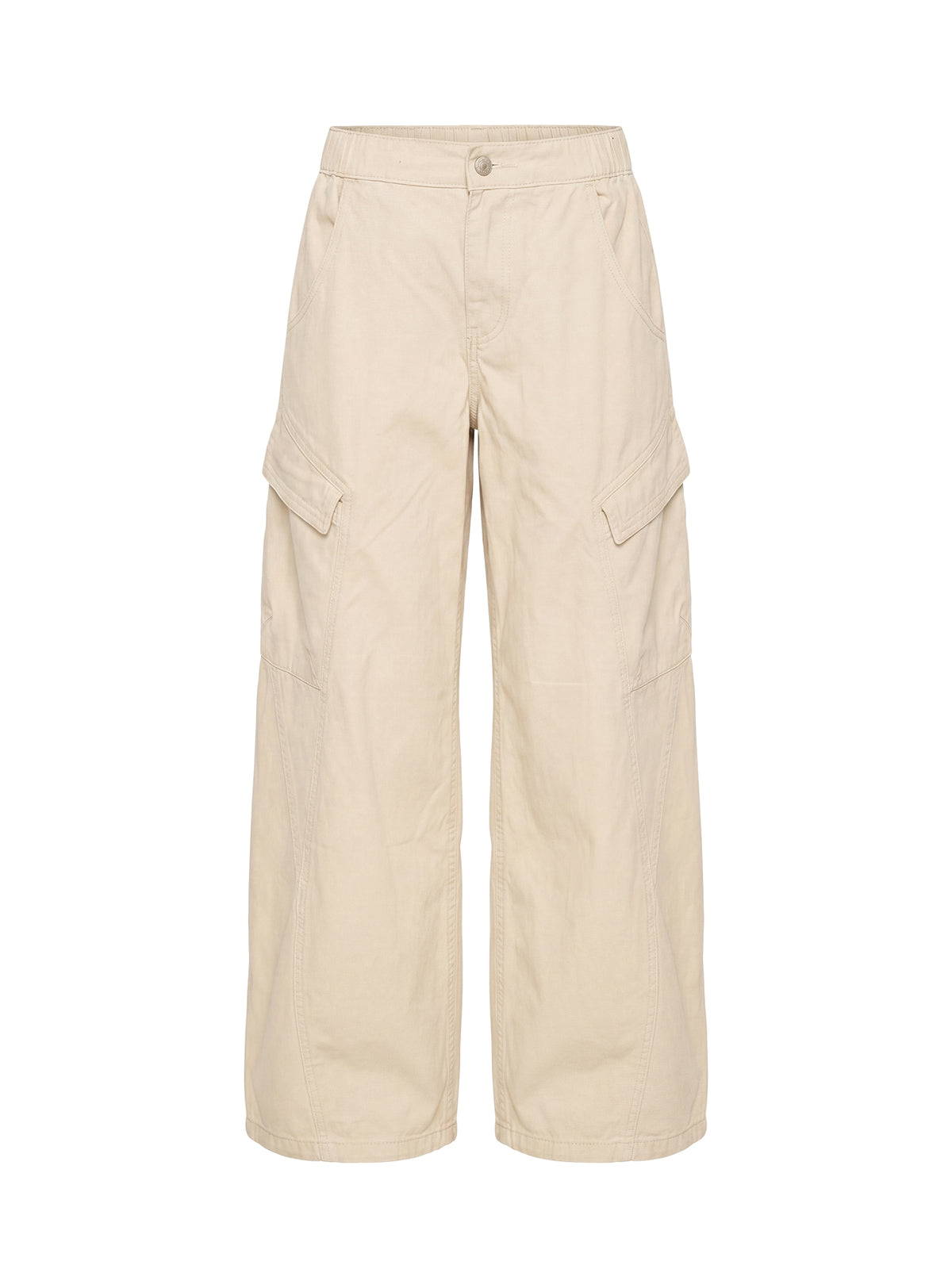 Selective Memory Low Rise Wide Leg Cargo Pants Cream Low Rise Pants Pants 