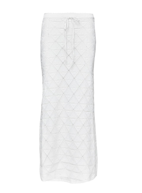 product Princess Polly Giulia Knit Maxi Skirt White Maxi Skirts Skirts 