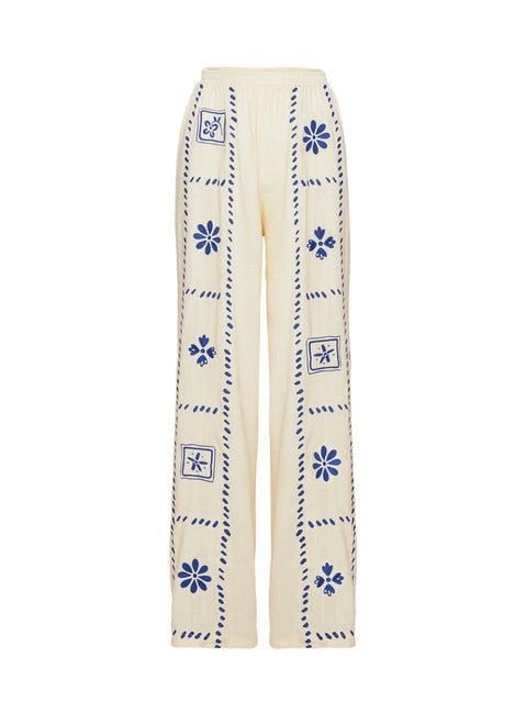 product Princess Polly Grazia Pants Cream / Blue Pants 