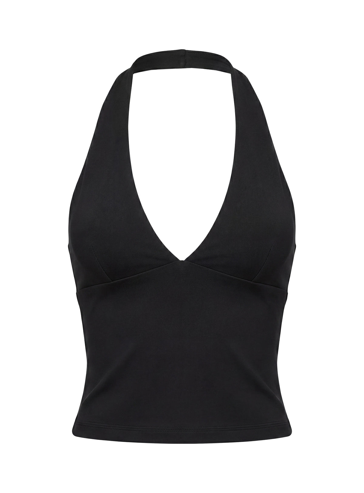 Habitual Active Longline Plunge Neck Tank Top Black