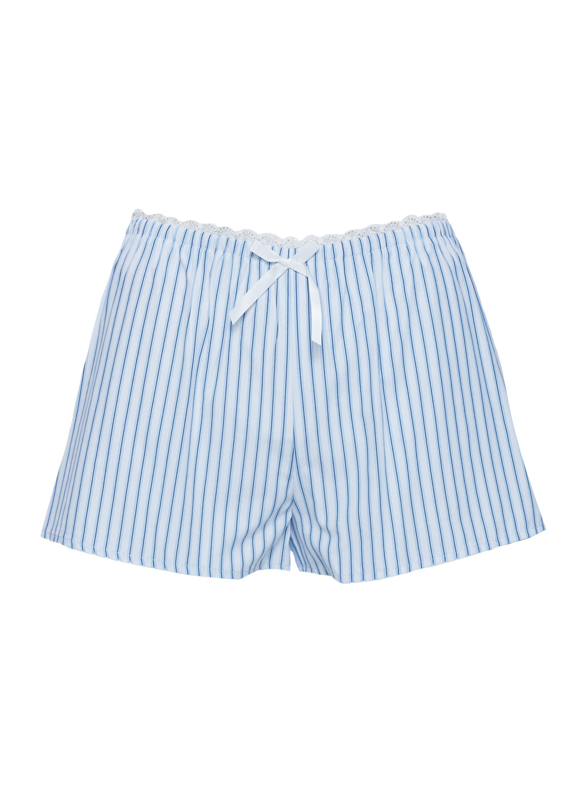 product Princess Polly Into The Groove Shorts Blue Stripe Low Rise Shorts 