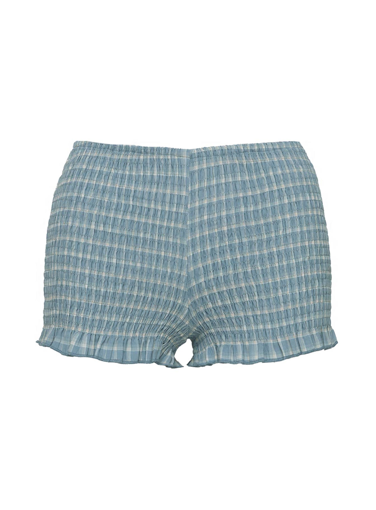 product Princess Polly Jukebox Shirred Micro Shorts Blue Low Rise Shorts 