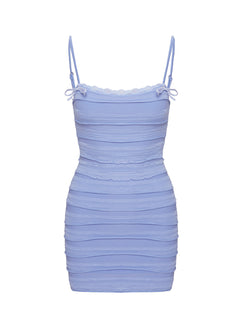 product Princess Polly Gradine Mini Dress Blue Square Neck 