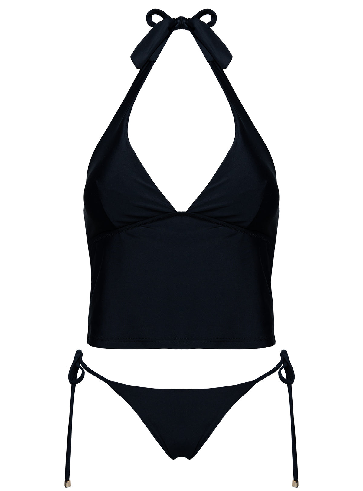 Kenai Halter Tankini Top Black