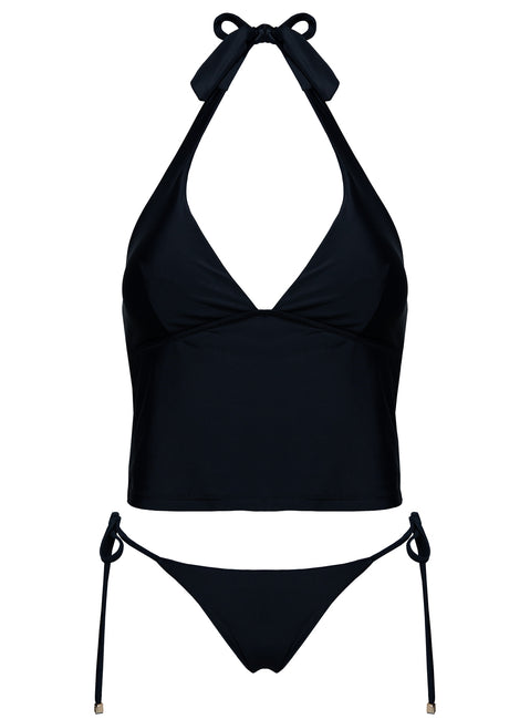 Kenai Halter Tankini Top Black