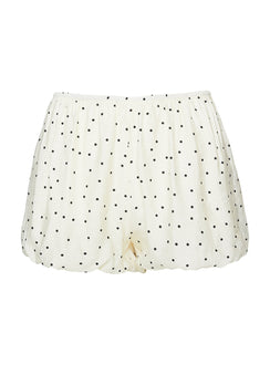 product Princess Polly Kordelia Bubble Hem Shorts White Polka Low Rise Shorts 