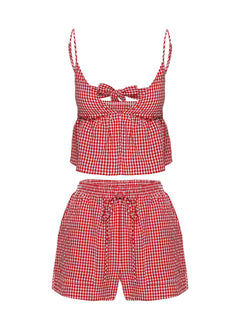 Lille Set Red Gingham