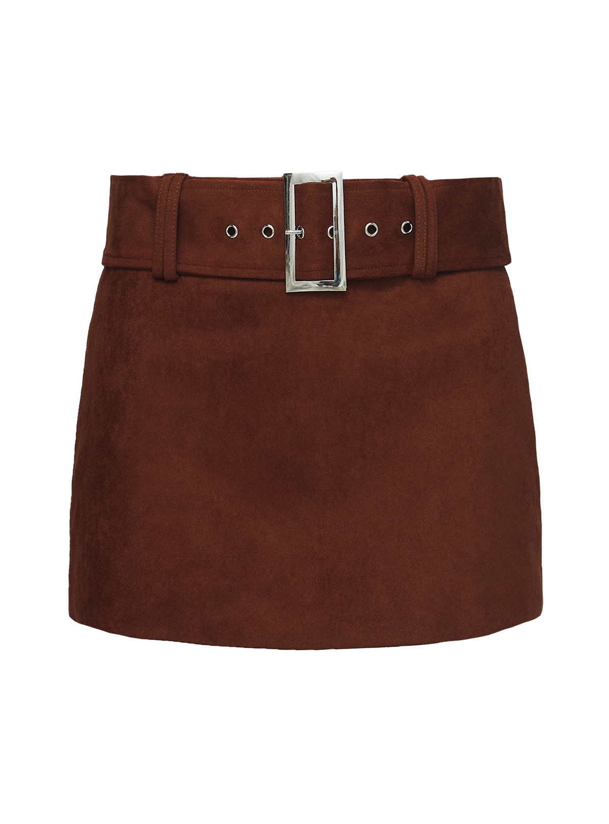 product Princess Polly Movita Belted Mini Skirt Brown Skirts 
