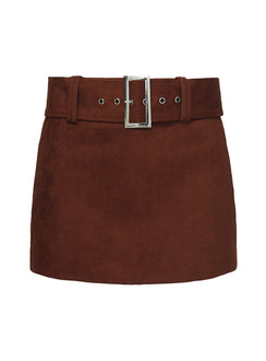 product Princess Polly Movita Belted Mini Skirt Brown Skirts 