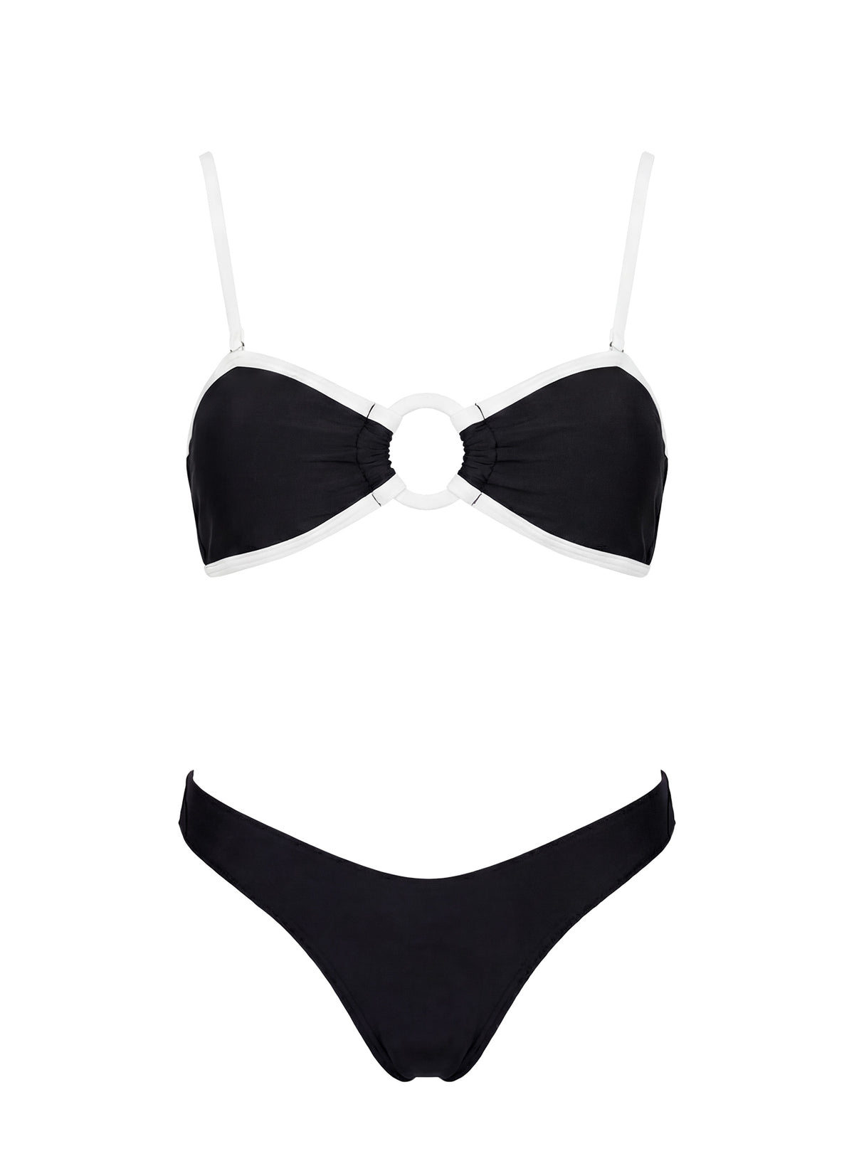 Mystry Ring Bikini Top Black
