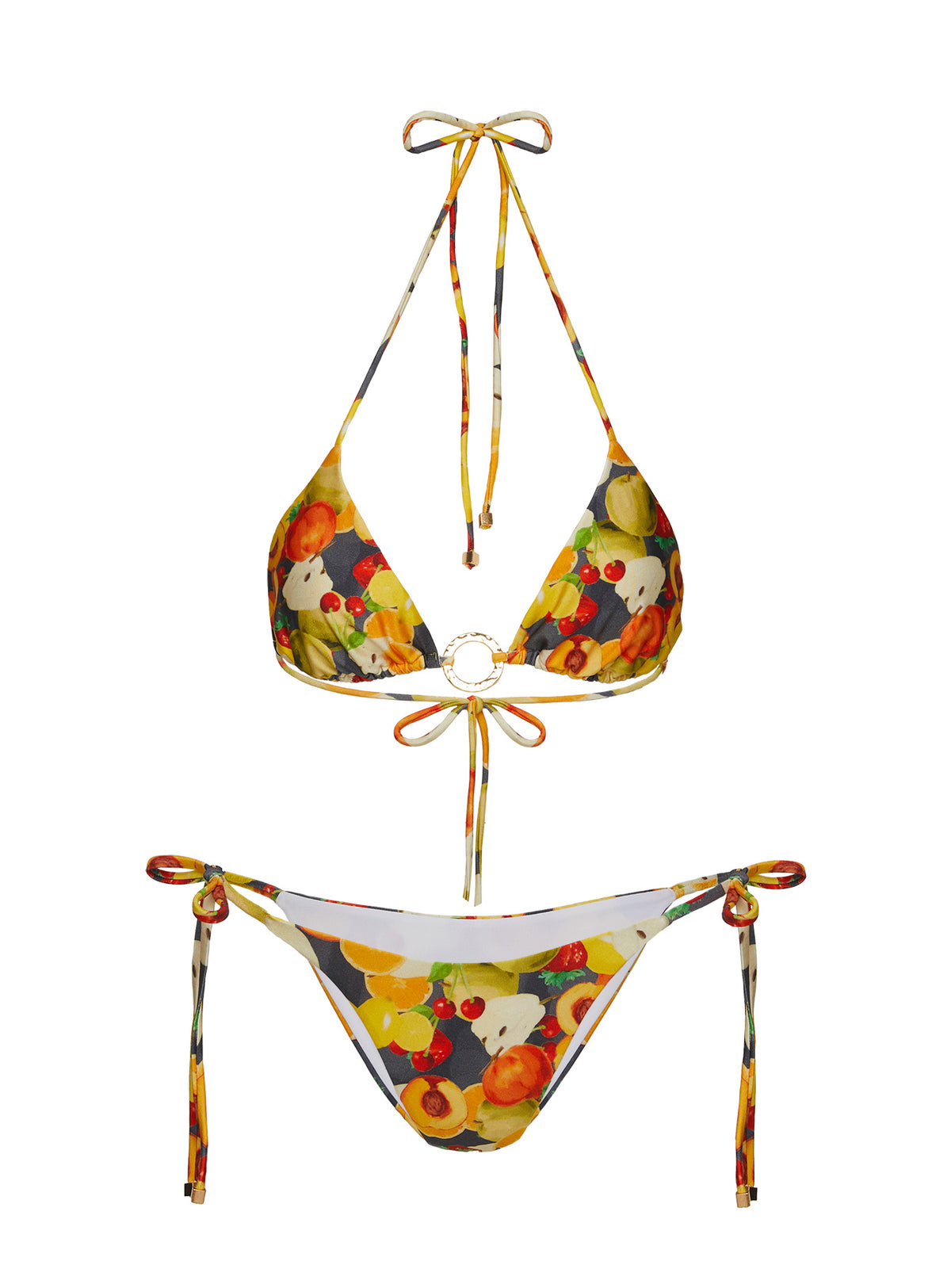 Nevaeh Triangle Bikini Top Fruit Multi