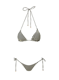 Nevaeh Triangle Bikini Top Multi Stripe