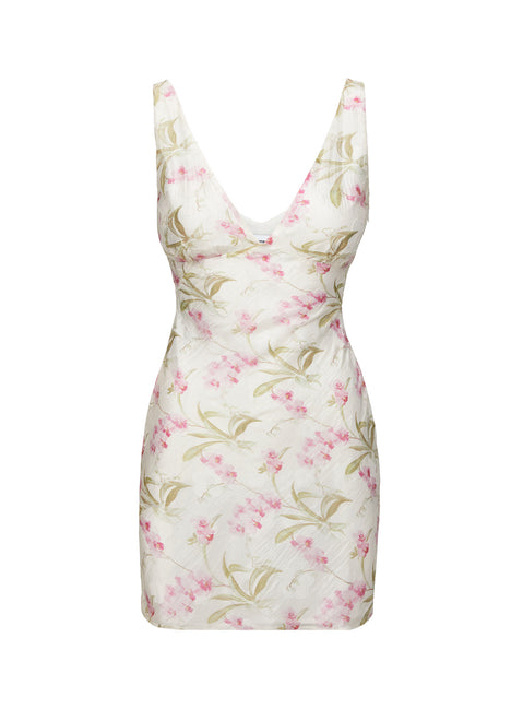 product Princess Polly Paradis Mini Dress Multi Floral Plunger 