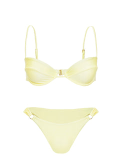 Presson Shine Underwire Bikini Top Yellow