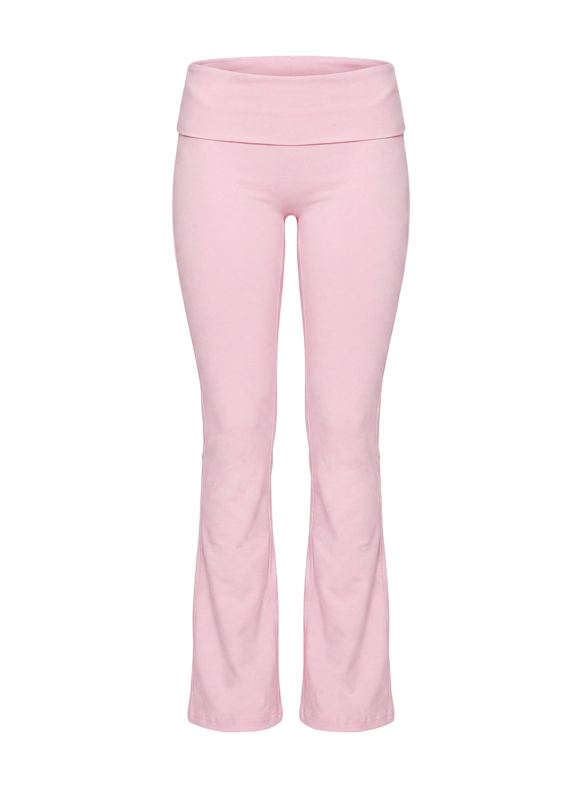Pace Setter Active Foldover Waist Flared Leggings Pink