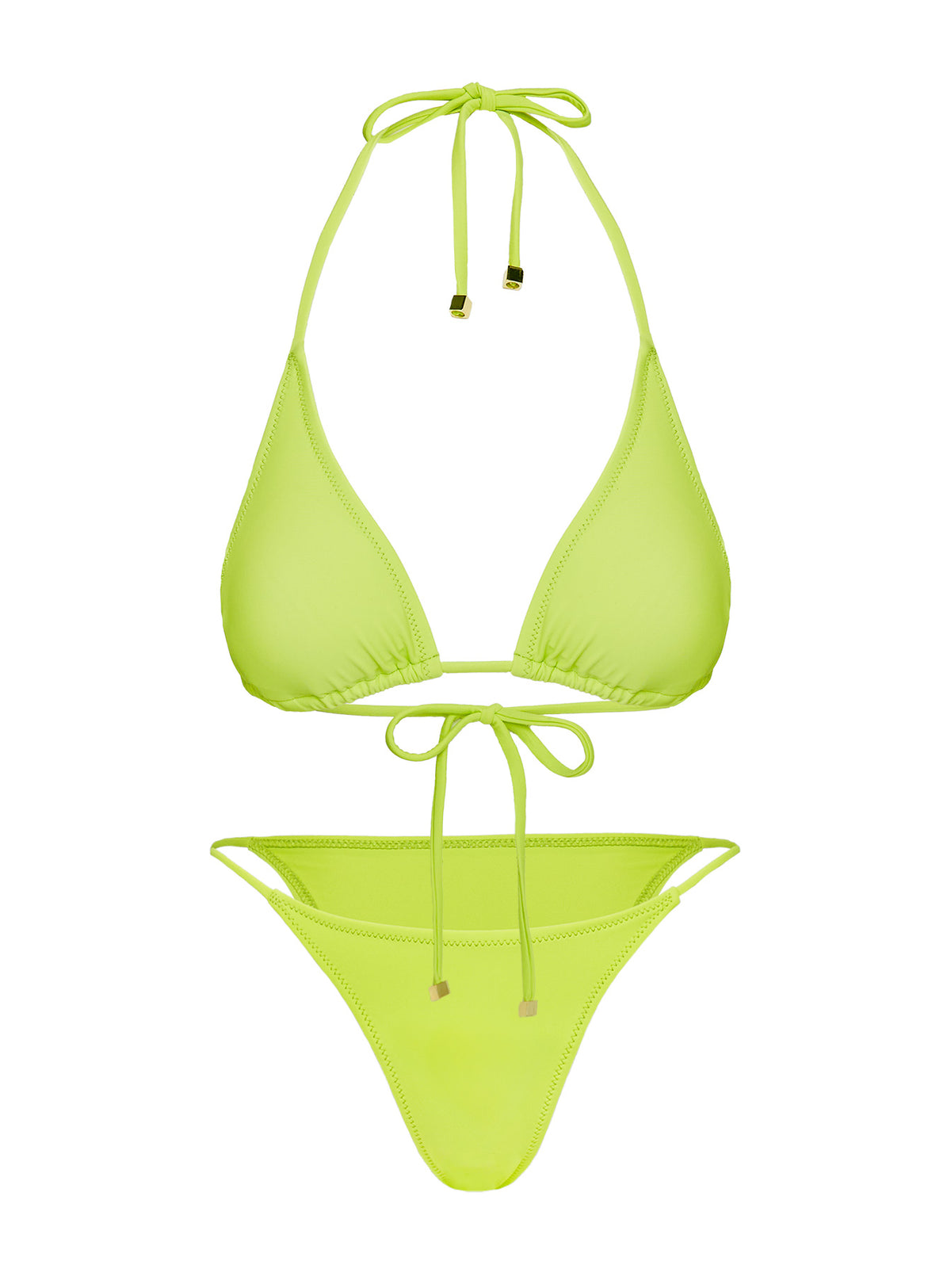 Palm Trees Bikini Bottoms Green