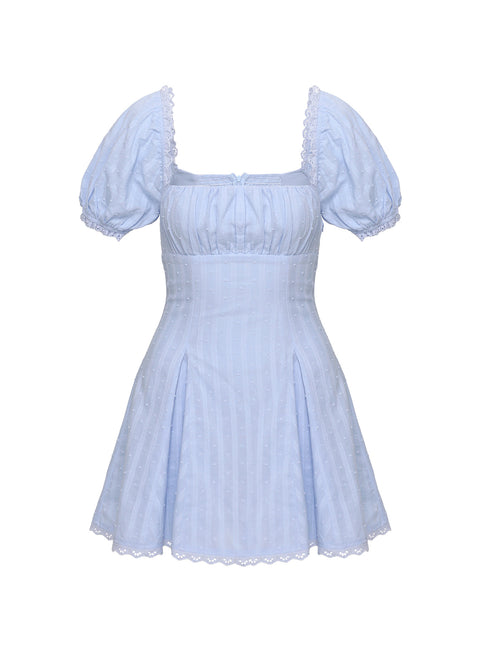 product Princess Polly Rabatia Mini Dress Blue Square Neck 