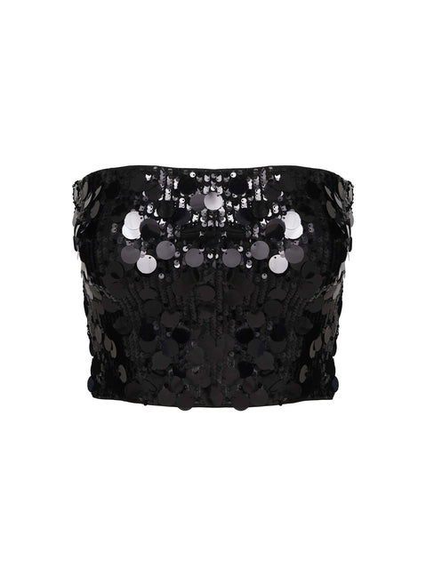 product Princess Polly Riego Strapless Top Black Sleeveless straight 