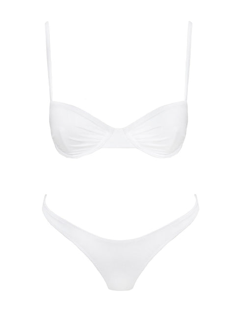 Bikini bottoms Shiny material, high cut leg, cheeky cut bottoms