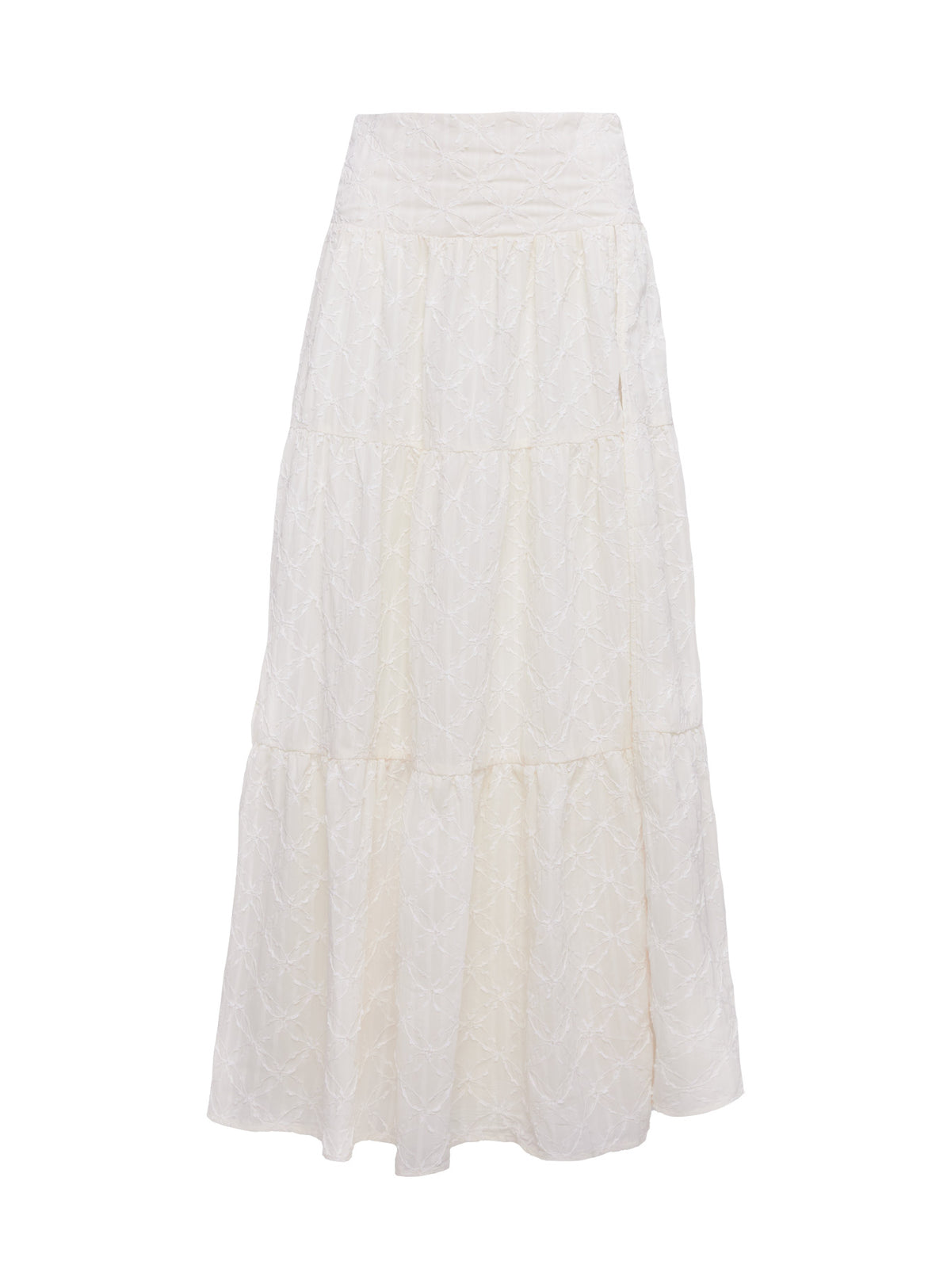 product Princess Polly Silver Soul Embroidered Maxi Skirt Cream Maxi Skirts Skirts 