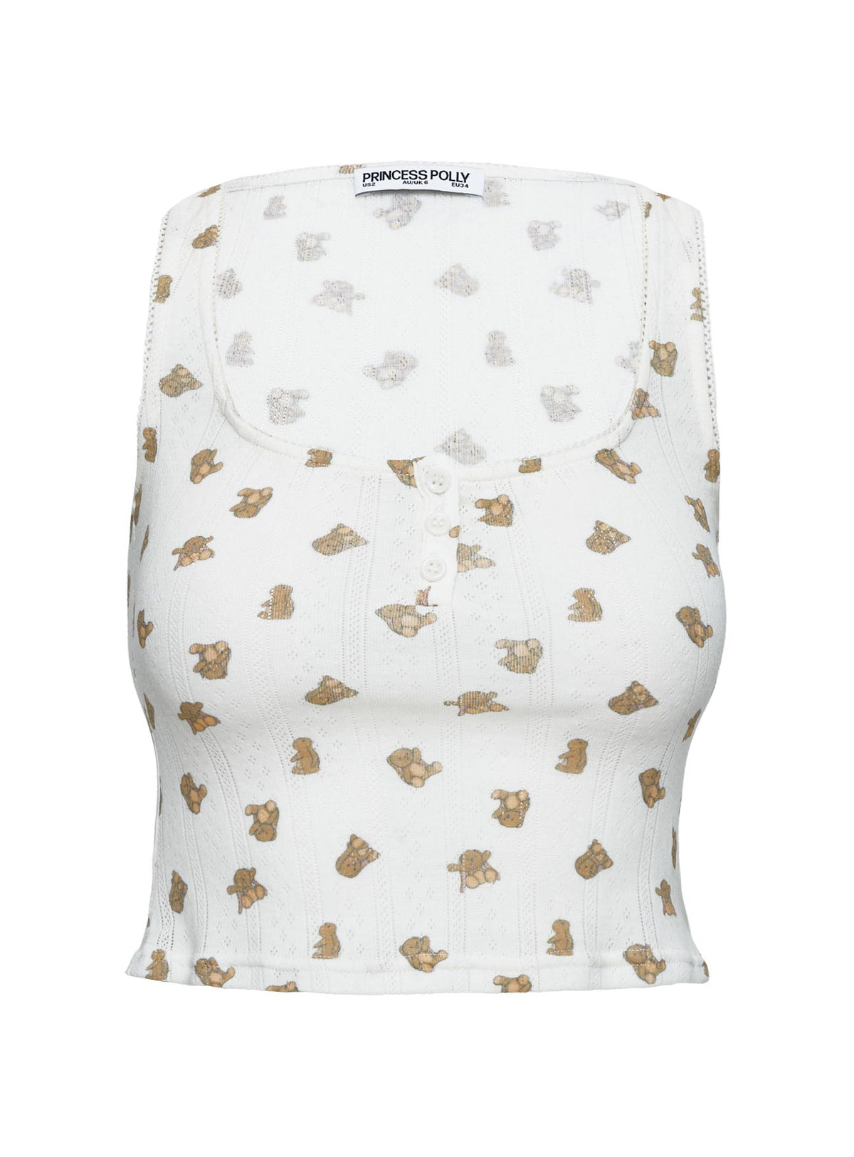 Sleepytea Pointelle Sleep Tank Top Multi