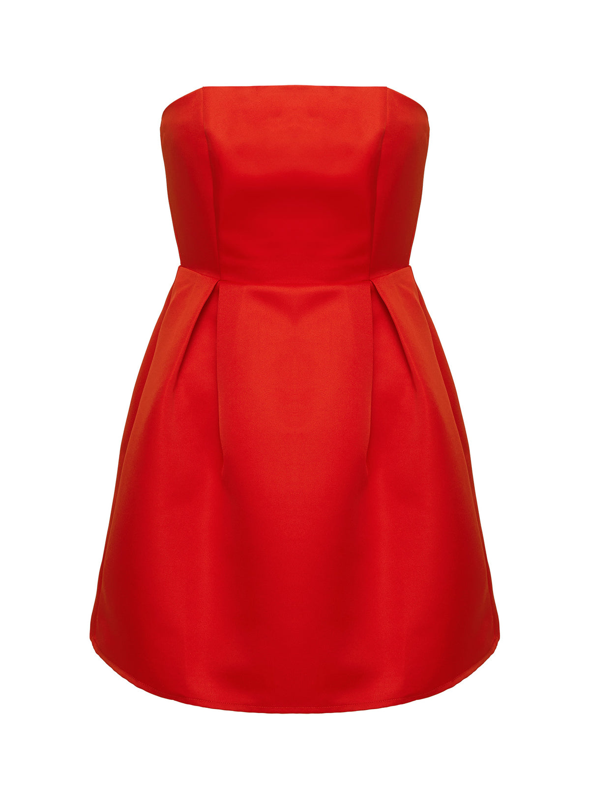 product Princess Polly Spader Corset Mini Dress Red Straight Neck 