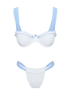 This Summer Underwire Bikini Top Blue / White