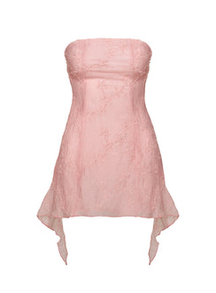 Tomika Strapless Mini Dress Pink