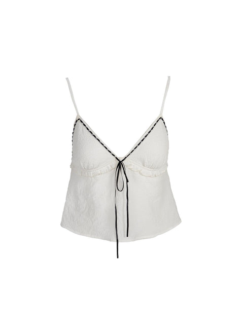 product Princess Polly Sleeveless V-Neck  Trevani Ribbon Cami Ivory