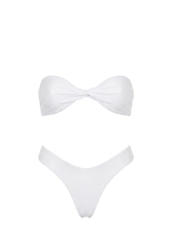 Tamrali Bandeau Bikini Top White