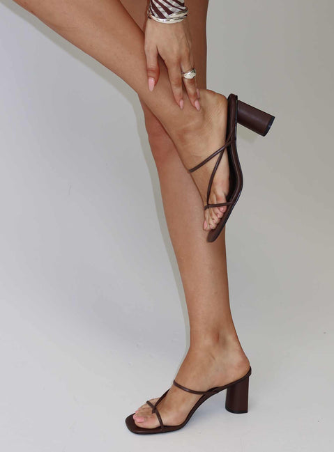 The Becka Heels Chocolate