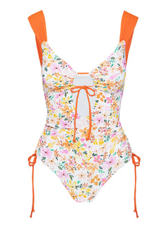 Sun Is Showing One Piece Multi Floral