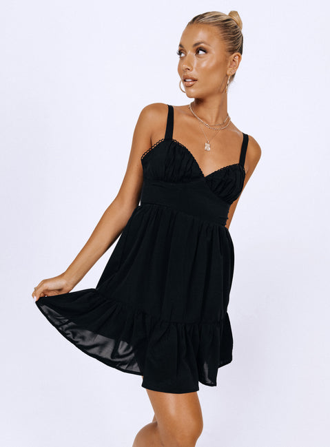 product Princess Polly Crew Neck  Arialena Mini Dress Black