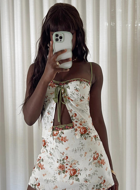 product Princess Polly Sleeveless Asymmetric Neckline  Ringa Rosey Top Multi