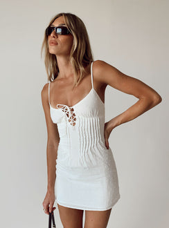 product Princess Polly Crew Neck  Selsey Mini Dress White