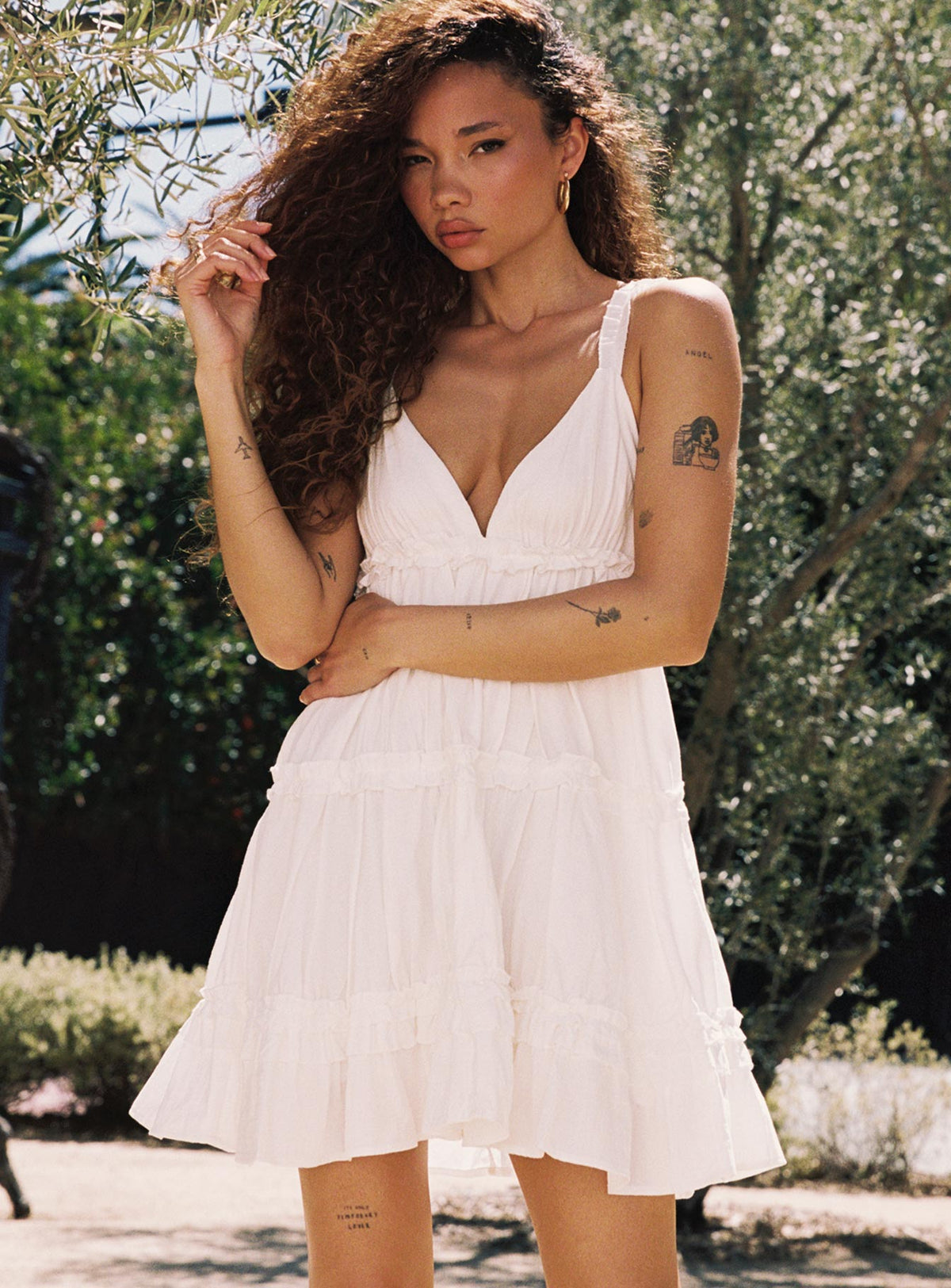 product Princess Polly Square Neck  Romeo Mini Dress White