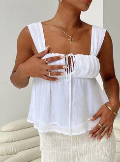 product Princess Polly Sleeveless Square Neck  Mooney Top Ivory
