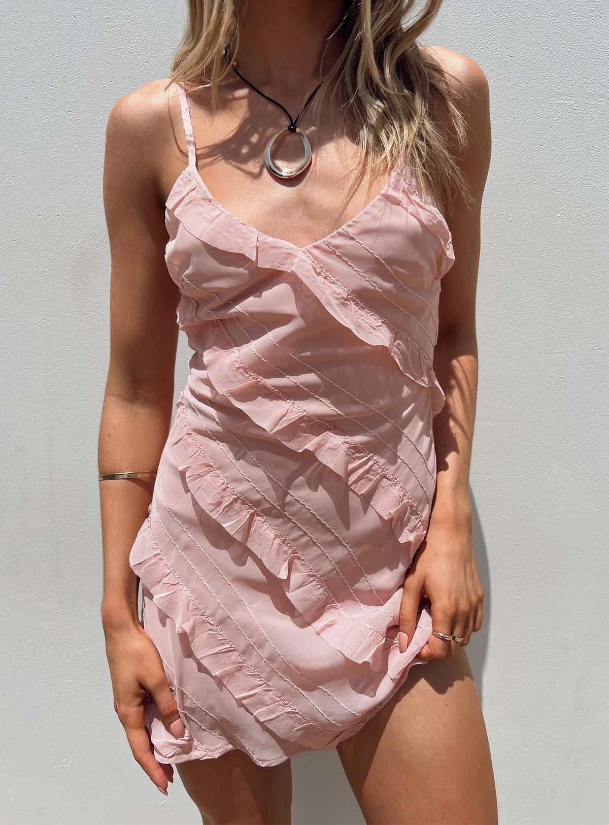 product Princess Polly High Neck  Lars Mini Dress Pink