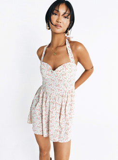 product Princess Polly Sweetheart Neckline  Lyle Mini Dress Pink Floral