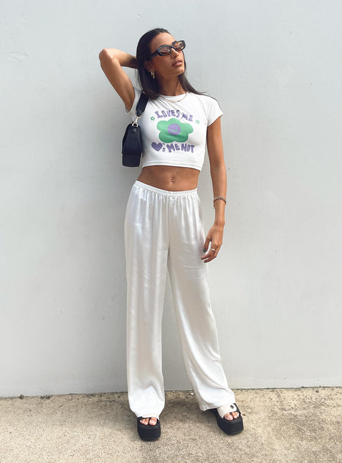 product Princess Polly High Waisted Pants  Nixie Pants White