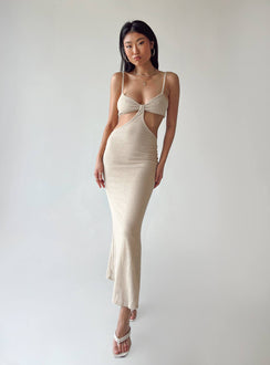product Princess Polly Crew Neck  Shanni Maxi Dress Beige