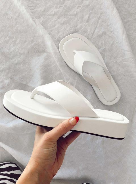 Tampa Sandals White