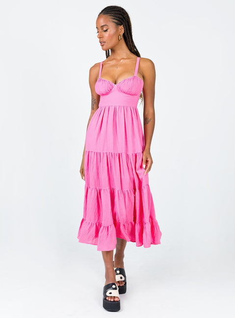 product Princess Polly Cowl Neck  Joella Midi Dress Pink