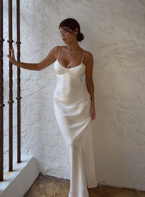 product Princess Polly Asymmetric Neckline  Emily Maxi Dress White