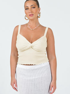 product Princess Polly  Dalma Twist Top Ivory