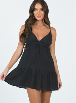 product Princess Polly Crew Neck  Dionne Mini Dress Black
